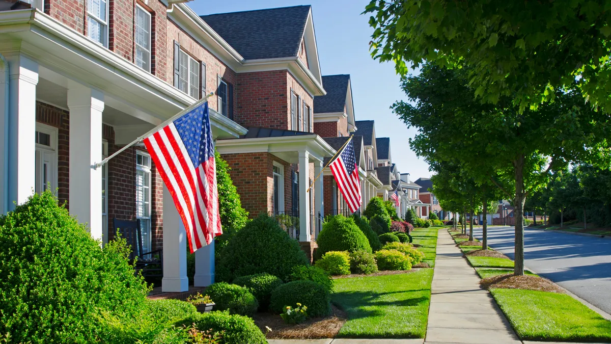Residential neighborhood in Smyrna, Tennessee
