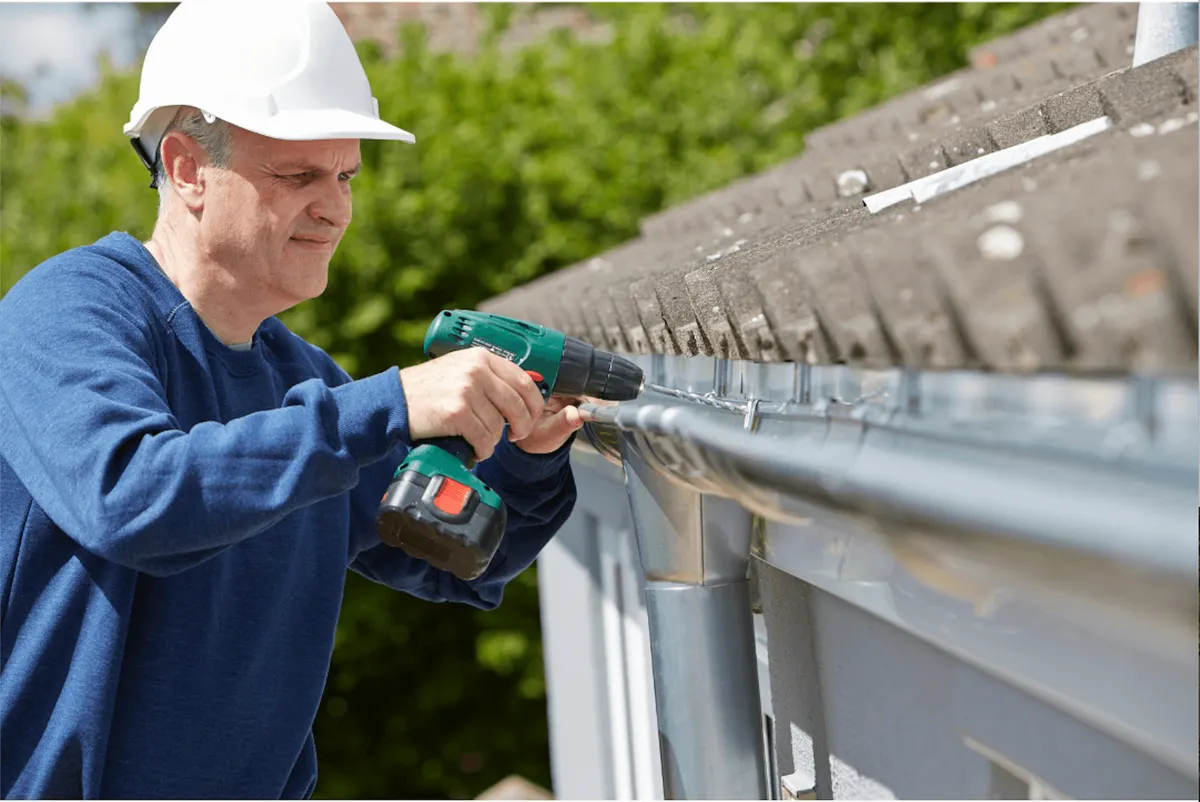 Storm-damaged gutter repair in Middle Tennessee